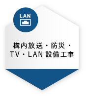 構内放送・防災・TV・LAN設備工事37件
