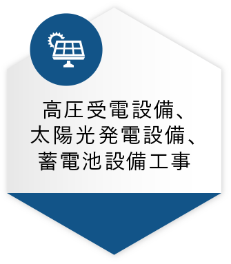 高圧受電設備、太陽光発電設備、蓄電池設備工事30件